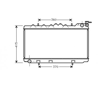 Radiator, engine cooling 13002096 International Radiators