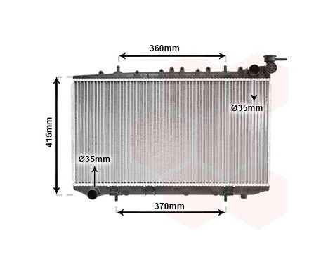 Radiator, engine cooling 13002096 International Radiators, Image 2