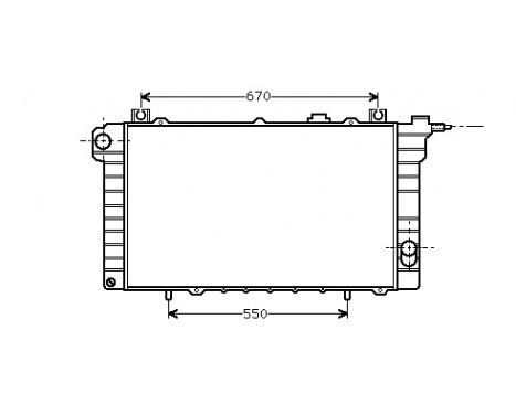 Radiator, engine cooling 13002110 International Radiators