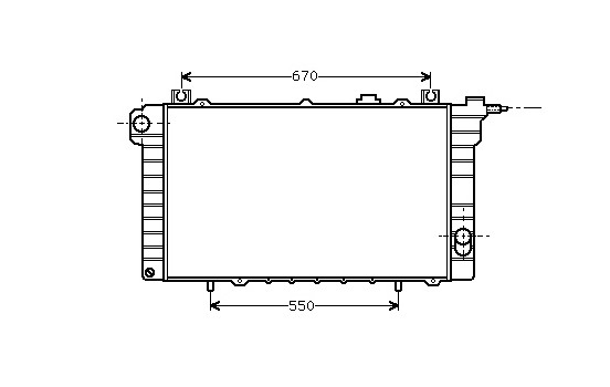 Radiator, engine cooling 13002110 International Radiators