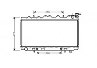 Radiator, engine cooling 13002137 International Radiators