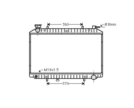 Radiator, engine cooling 13002173 International Radiators