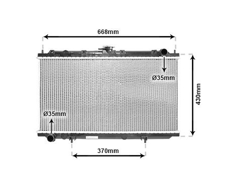 Radiator, engine cooling 13002179 International Radiators, Image 2