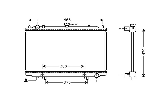 Radiator, engine cooling 13002188 International Radiators