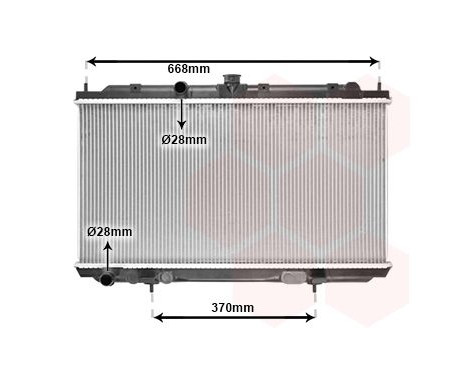 Radiator, engine cooling 13002221 International Radiators, Image 2
