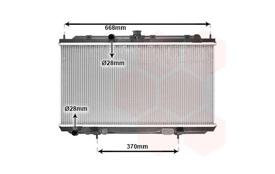 Radiator, engine cooling 13002221 International Radiators, Image 2