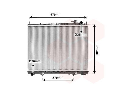 Radiator, engine cooling 13002232 International Radiators, Image 2