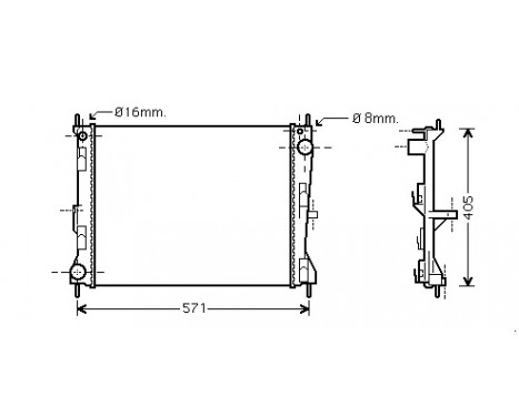 Radiator, engine cooling 13002235 International Radiators