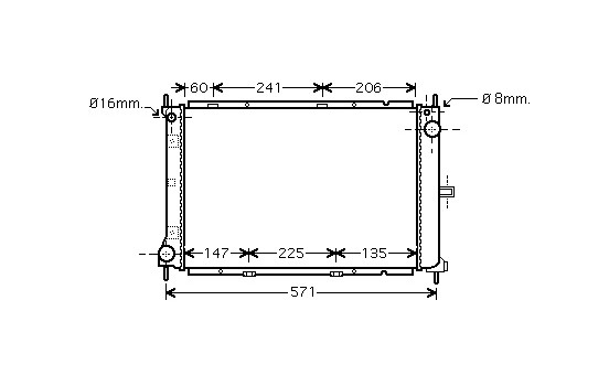 Radiator, engine cooling 13002249 International Radiators