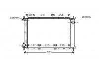 Radiator, engine cooling 13002250 International Radiators