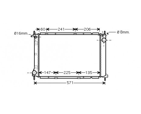 Radiator, engine cooling 13002250 International Radiators