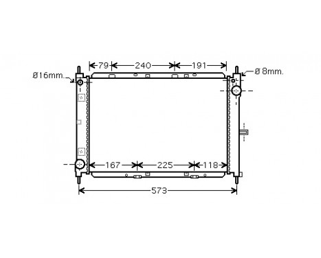 Radiator, engine cooling 13002260 International Radiators