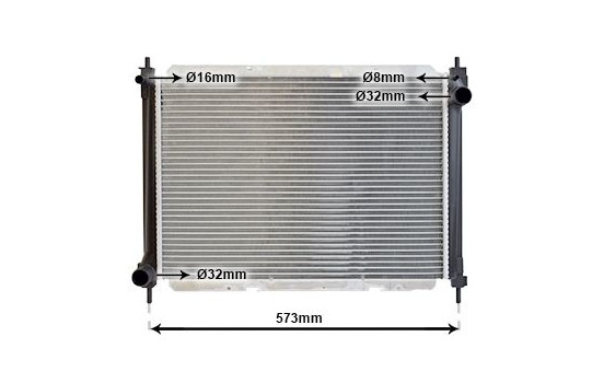 Radiator, engine cooling 13002261 International Radiators, Image 2