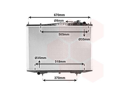 Radiator, engine cooling 13002266 International Radiators, Image 2