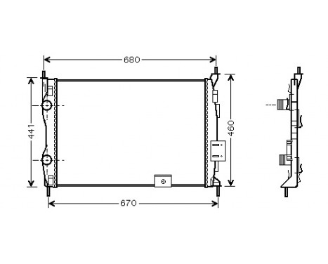 Radiator, engine cooling 13002278 International Radiators