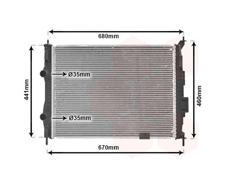 Radiator, engine cooling 13002278 International Radiators, Image 2