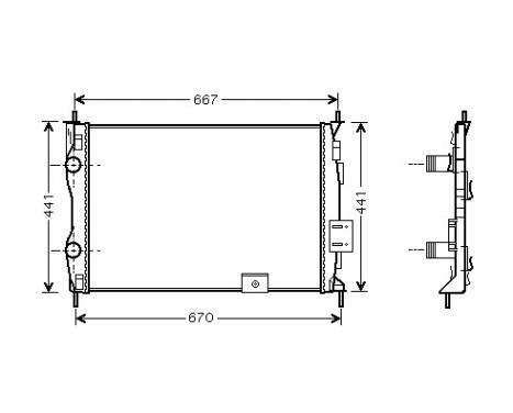 Radiator, engine cooling 13002279 International Radiators