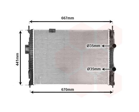 Radiator, engine cooling 13002279 International Radiators, Image 2