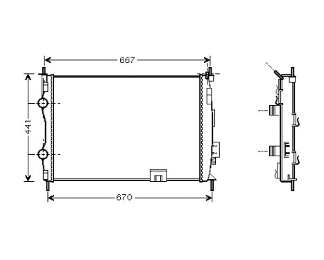 Radiator, engine cooling 13002280 International Radiators