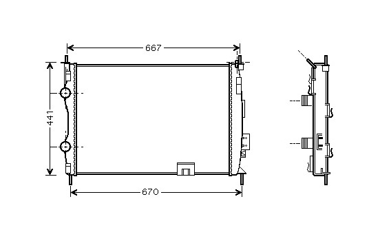 Radiator, engine cooling 13002280 International Radiators