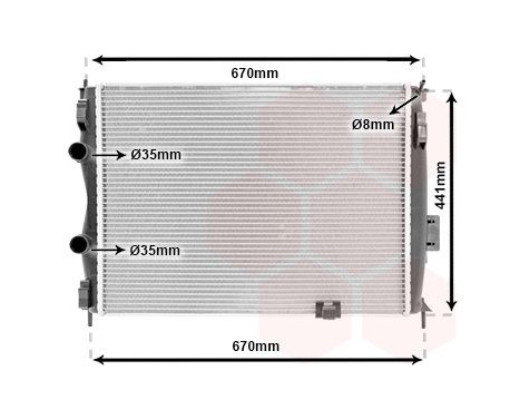 Radiator, engine cooling 13002280 International Radiators, Image 2