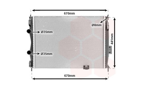 Radiator, engine cooling 13002280 International Radiators, Image 2