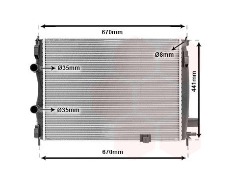 Radiator, engine cooling 13002287 International Radiators, Image 2