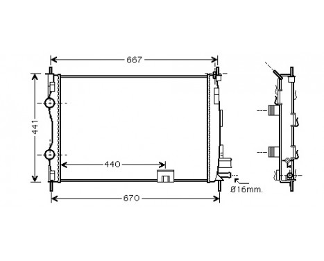 Radiator, engine cooling 13002287 International Radiators