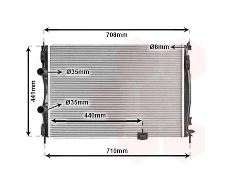 Radiator, engine cooling 13002288 International Radiators, Image 2