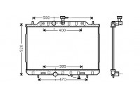 Radiator, engine cooling 13002291 International Radiators