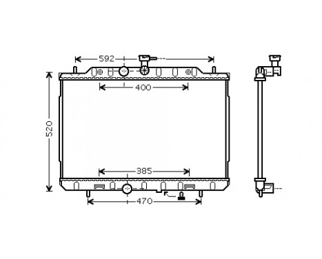 Radiator, engine cooling 13002291 International Radiators