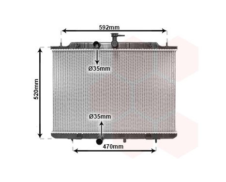 Radiator, engine cooling 13002291 International Radiators, Image 2