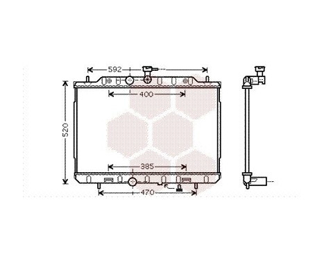 Radiator, engine cooling 13002292 International Radiators, Image 2