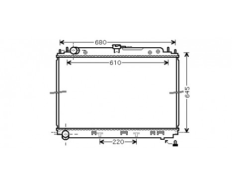 Radiator, engine cooling 13002296 International Radiators