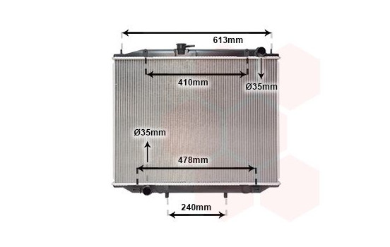 Radiator, engine cooling 13002300 International Radiators, Image 2