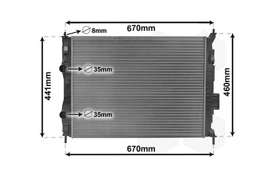 Radiator, engine cooling 13002413 International Radiators