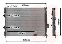 Radiator, engine cooling 13002414 International Radiators