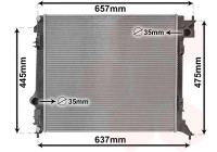 Radiator, engine cooling 13012701 International Radiators