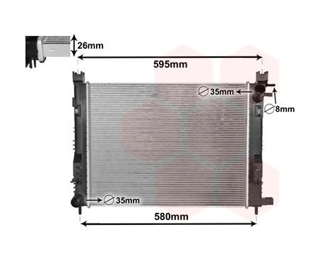 Radiator, engine cooling 15002008 International Radiators