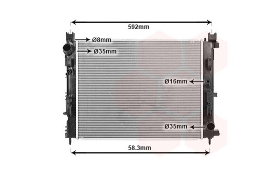 Radiator, engine cooling 15012700 International Radiators