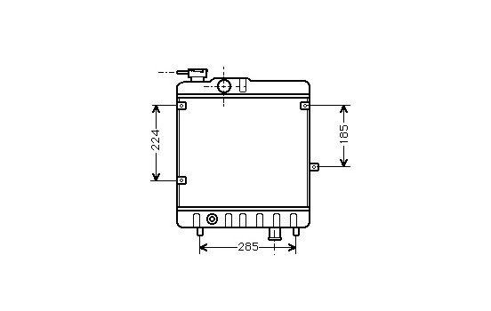Radiator, engine cooling 17002028 International Radiators