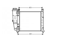 Radiator, engine cooling 17002039 International Radiators