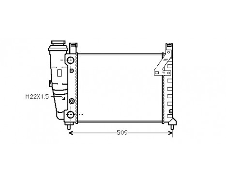 Radiator, engine cooling 17002040 International Radiators