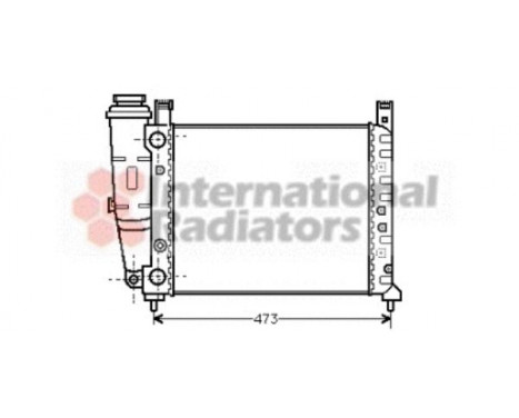 Radiator, engine cooling 17002047 International Radiators, Image 2