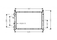 Radiator, engine cooling 17002066 International Radiators