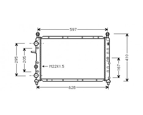 Radiator, engine cooling 17002066 International Radiators