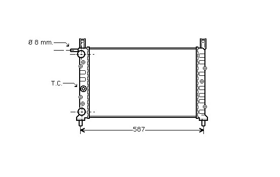 Radiator, engine cooling 17002078 International Radiators