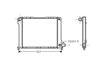 Radiator, engine cooling 17002080 International Radiators