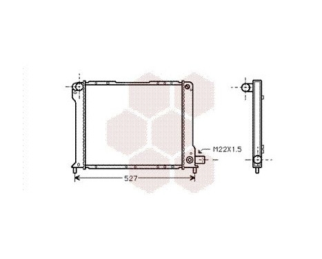 Radiator, engine cooling 17002080 International Radiators, Image 2
