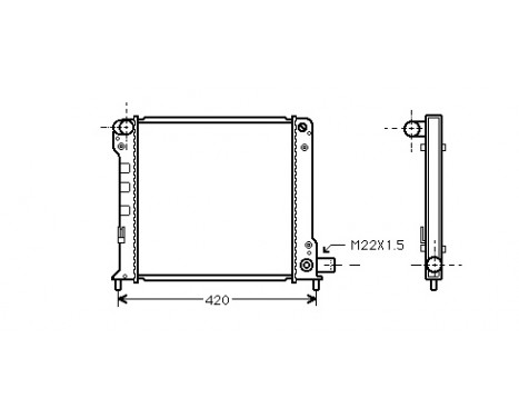 Radiator, engine cooling 17002093 International Radiators